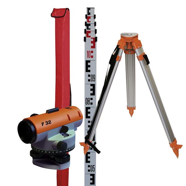 Nedo F32 Optical Level, 6-Piece Set