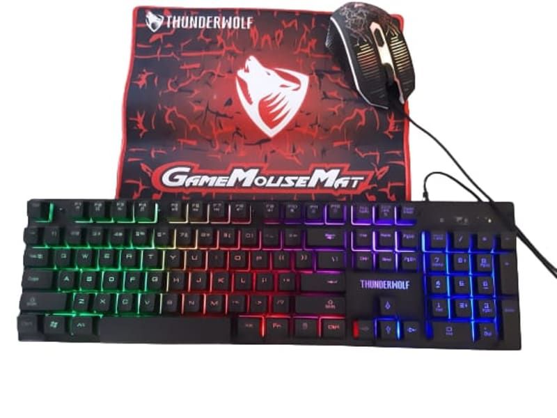 Ergonomic 3 In 1 Gaming Combo Kit (Mouse, Keyboard, Mousepad)