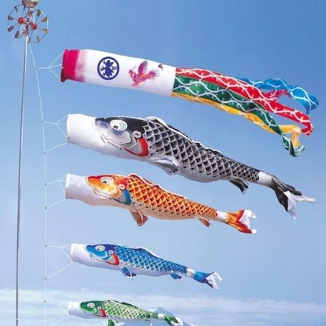 Fish Wind Sock Purple & Rainbow 48 Long Koi Colorful Home & Yard Decor  Outdoor