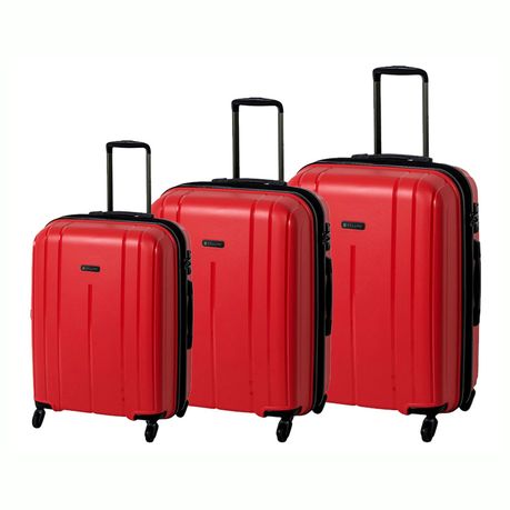 3 piece discount trolley luggage set