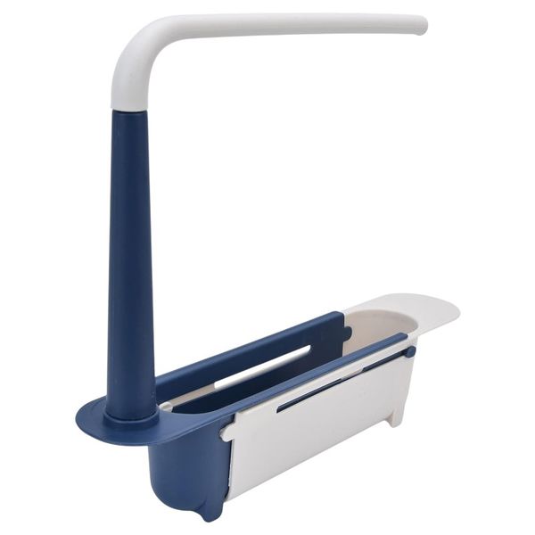 Multifunctional Sink Sponge Storage Rack - Blue &amp; White