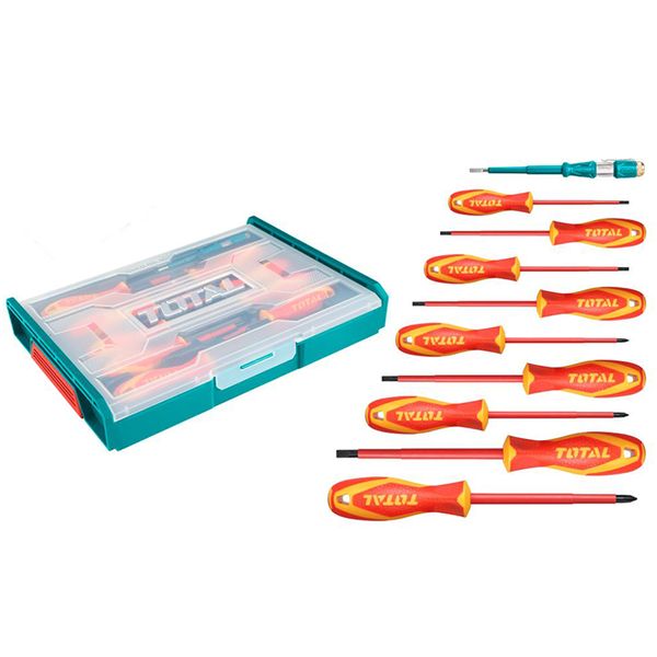 TOTAL 10 Piece Insulated hand tools set