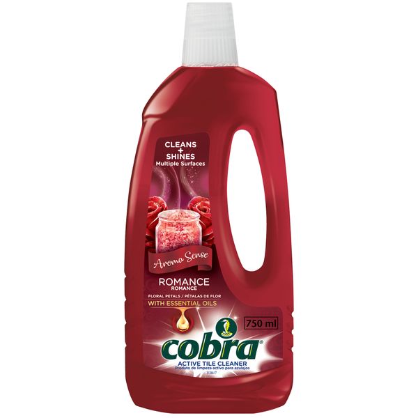 Cobra 750ml, Active Tile Cleaner, Aroma Sense Romance, Floral Petals