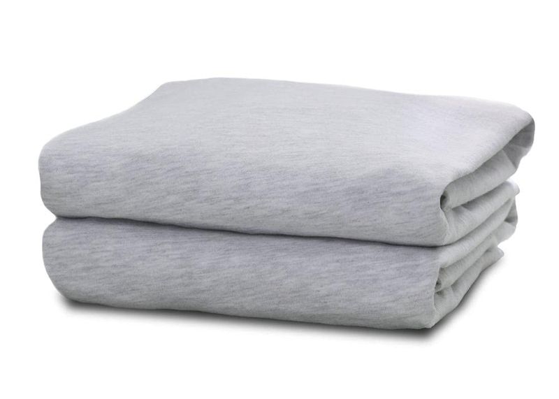 Jersey Knit Fitted Sheet Grey Melange