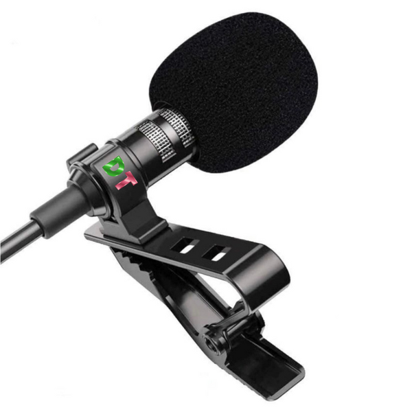 TechByte Microphone for Smartphones - 3.5mm Mini Mic - Zoom Call Essential