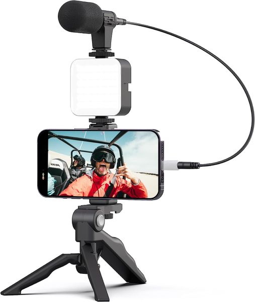 CreativePro 3 in 1 Mini Portable Tripod Kit with In-Built LED light &amp; Mic