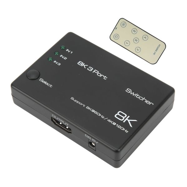 8K 60Hz 3-In-1 HDMI Switcher (HDR/HDCP2.3)