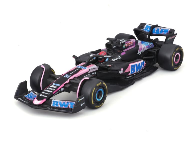 Bburago 1/43 BWT Alpine F1 A524 2024 #31 E. Ocon with Collectors Hard Case