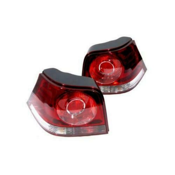 Taillights - Compatible with Golf 4 - Golf 5 Style Black Sold as a set