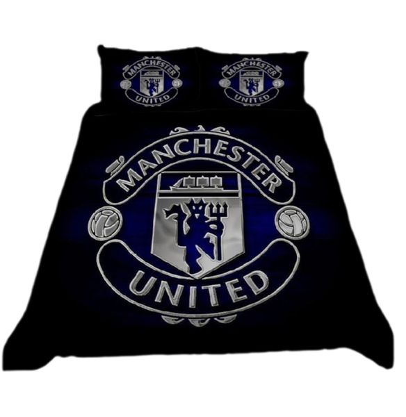 Premium Manchester United 3D Printed Duvet Cover Set (Single Bed)