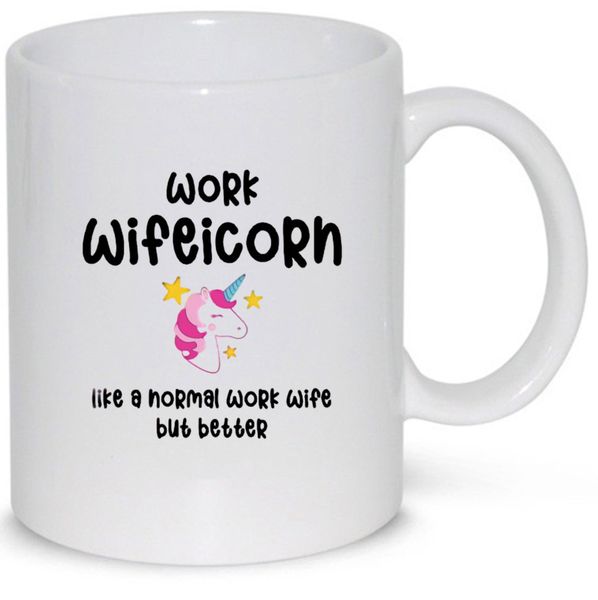 Work Wifeicorn Birthday Christmas Unicorn Gift 11Oz Premium Coffee Mug