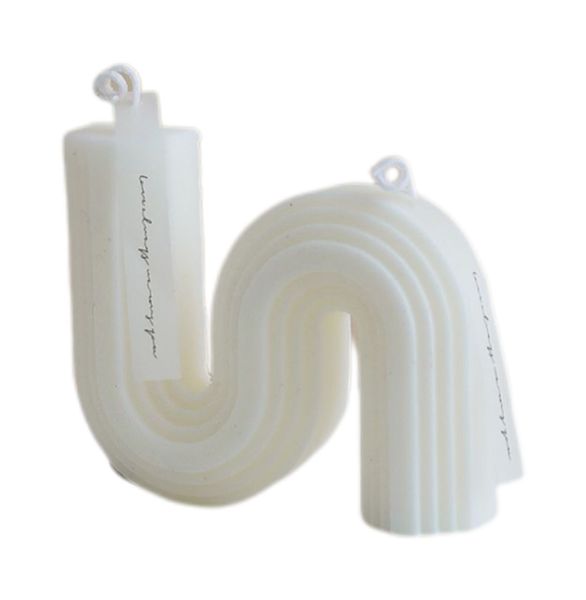 Solid Color U-shaped Geometric Scented Candle