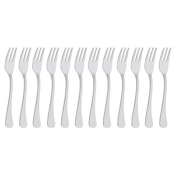 Tramontina 12 Piece Cake Fork Zurique Range Stainless Steel Dishwasher Safe