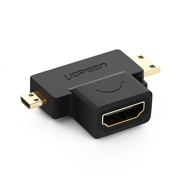 UGreen 20144 Micro/Mini HDMI to HDMI F 4K@60Hz Adp-BK