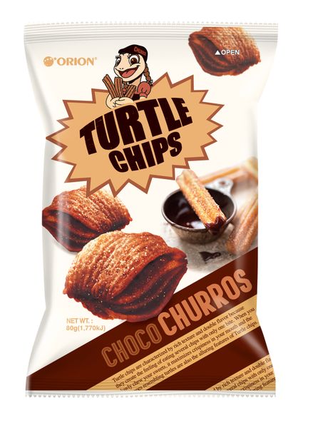 Orion Turtle Chips Choco Churros 80g x 3