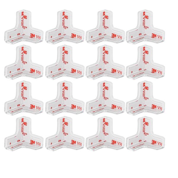 16pcs PVC Silicone Corner Protectors - Baby Safe Table Guards