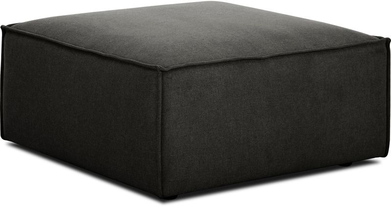 Contemporary Bonded Leather Watson Ottoman