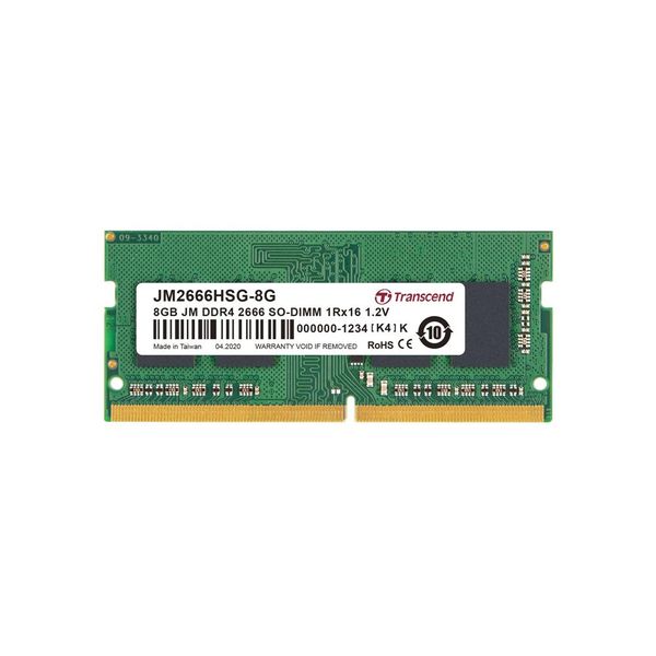 Transcend JetRam 8GB DDR4-2666 Unbuffered SO-DIMM Memory