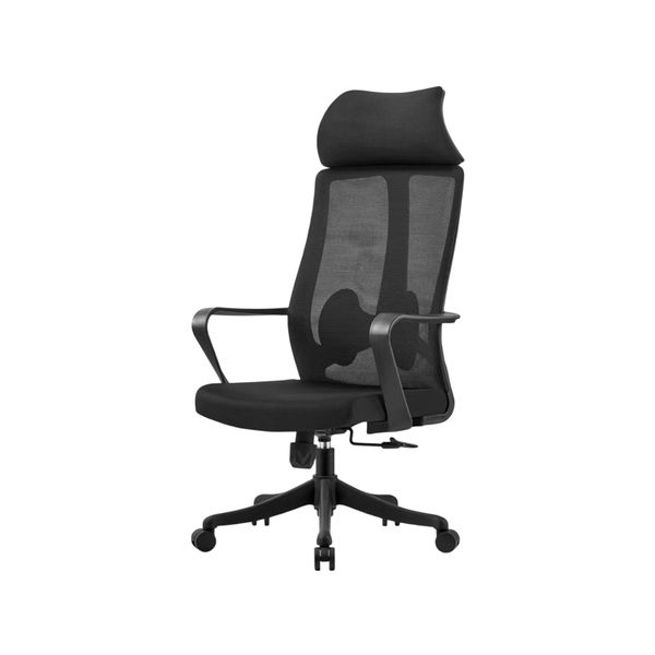 High-Back Height Adjustable And Swivel Office Mesh Chair with Headrest