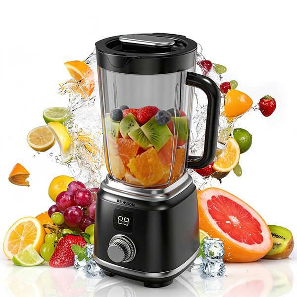 Redisson Small Home Blender, 7.4V Mini Ice Crusher with LED Display Mixer