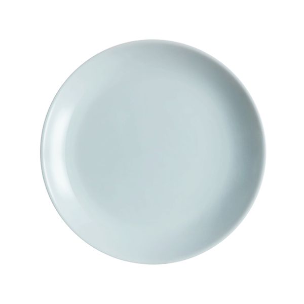 Luminarc Opal Grey Dinner Plate 6 Pack 27cm
