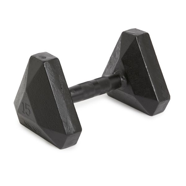 GetUp Premium Cast Iron Dumbbell 15kg