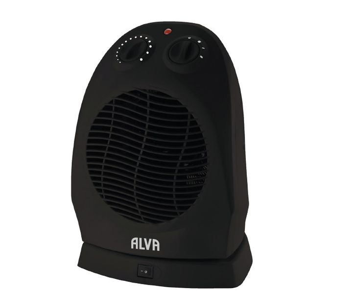 Alva electric Fan Heater - Black 2000w