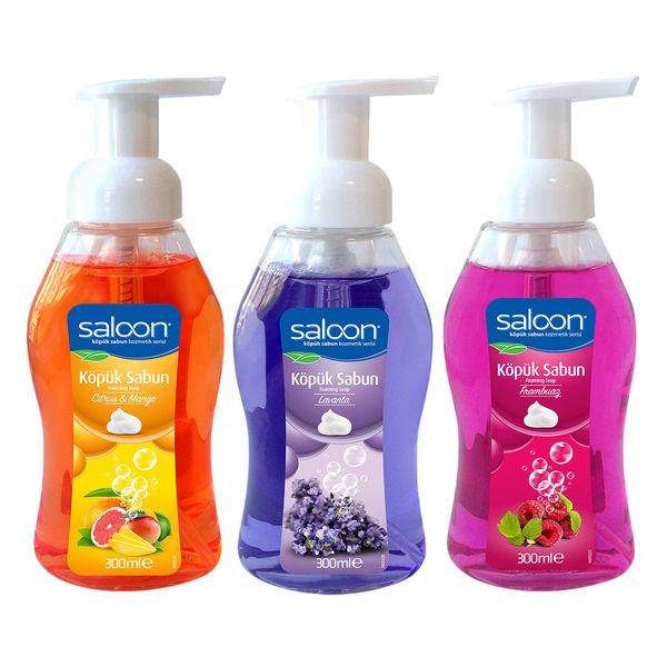 Saloon Foaming Assorted Hand Soap - 300ml - 3 Pack