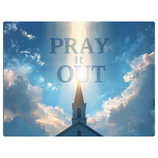 Sun On Church Pray It Out Faith Printed Mouse Pad
