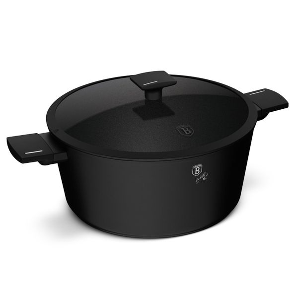 Berlinger Haus 30cm Titan Pro Non-Stick Coating Casserole - Matte Black