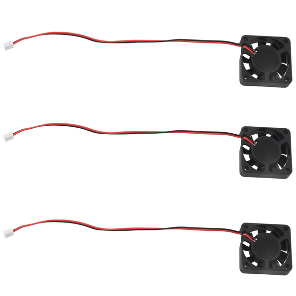 3Pcs 40mm x 10mm 0 12A 2Pin 5V DC Brushless Sleeve Bearing Cooling Fan
