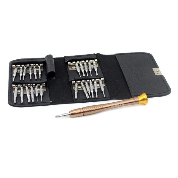 24 in 1 Multifunctional Screwdriver Set With Carrying Bag Gold