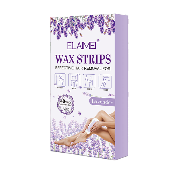 Elaimei Hair Removal Wax Paper Rosin Beeswax Double-Sided - 40 Patches