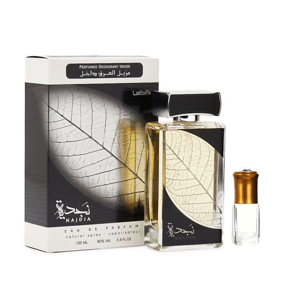Najdia by Lattafa Eau de Parfum With Deodorant - 100ml + Perfume Oil Gift