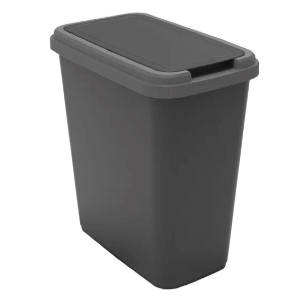 Trendy Swing Plastic Kitchen Dustbin Black 25L