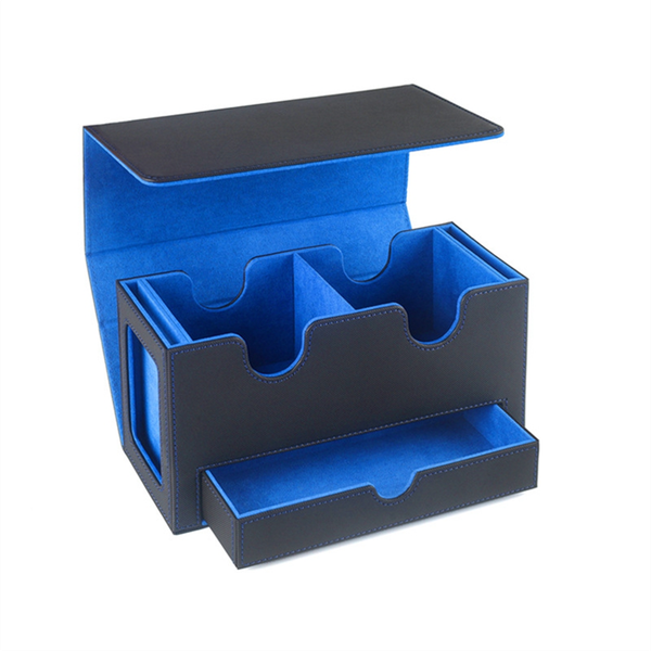 Portable Game Magnetic Card Storage Box Drawer Storage Box Purple