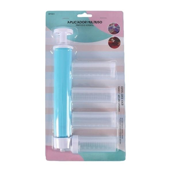 Manual Airbrush Applicator Set with 4 Nozzles for Cake Decorating