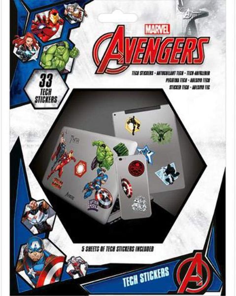 Avengers - Heroes Tech Sticker Pack (33 Stickers)