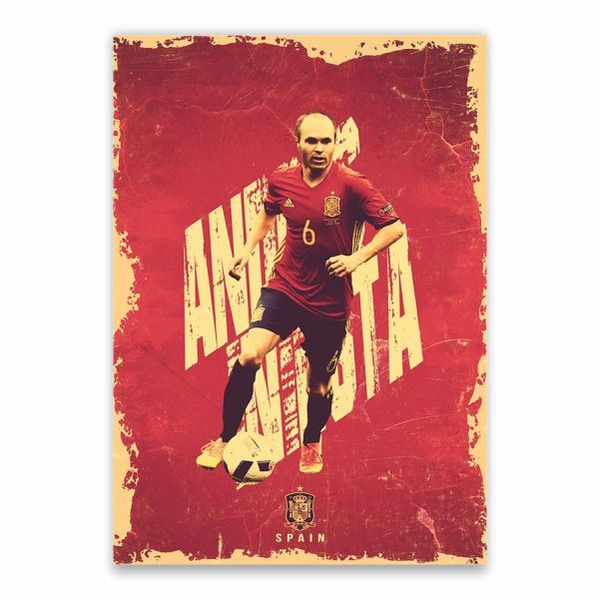 Andres Iniesta Spain Poster - A1