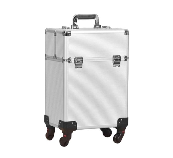 Bella Rolling Makeup Case Professional Aluminum Cosmetic Organizer Y200