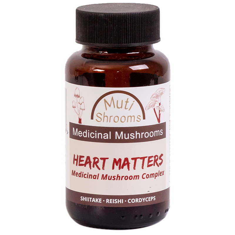 Muti Shrooms Heart Matters Medicinal Mushroom Complex 60 Veg Capsules