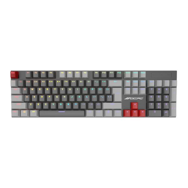 OCPC Gaming ZEROPRO Dark Grey Mechanical Keyboard with RGB Effect - 104 Key