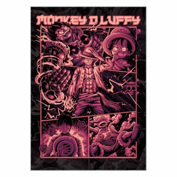 Monkey D Luffy Purple Poster - A1