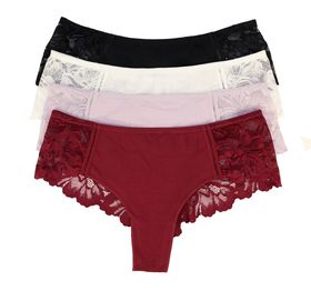 3pk woman Underwear seamless no Show Lace Panties Set one piece