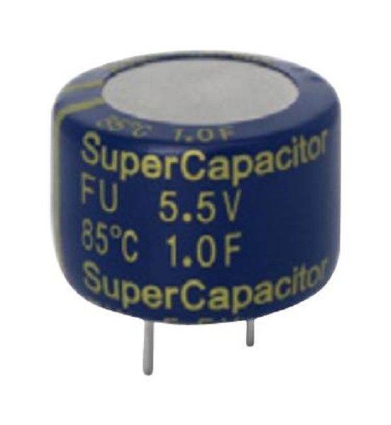 Kemet (FU0H105ZF) Supercapacitor, 1 F, Radial Leaded, -20%