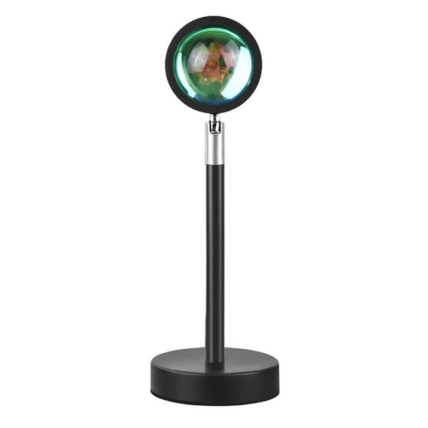 180° Rotatable USB Powered Modern Sunset LED RGB Table Lamp- R10