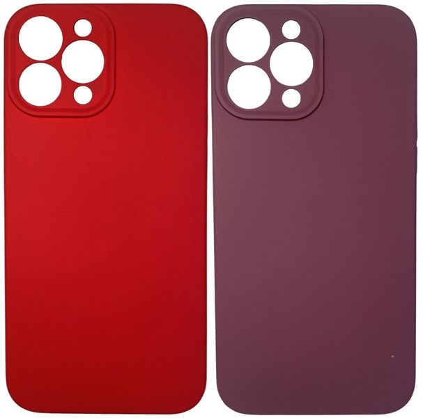 Mxm™ Red &amp; Maroon Liquid Silicone Cover For Ipho image