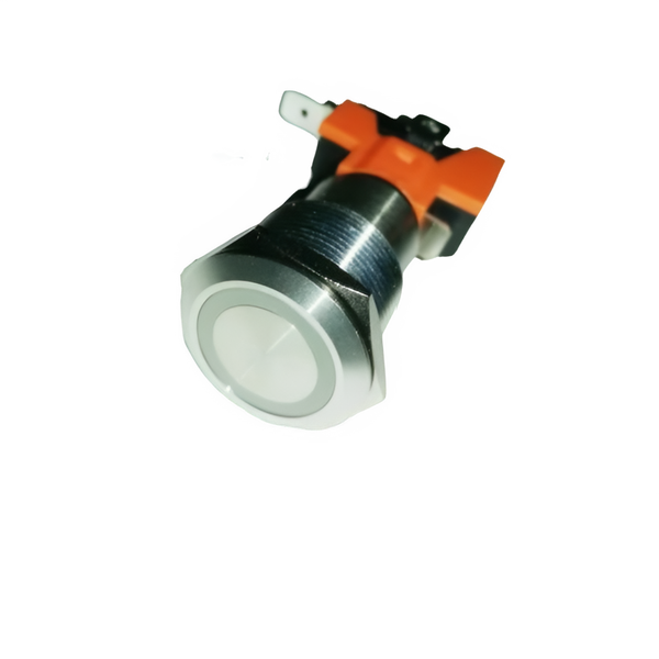 AVPH22F-L2SCR230/6,3 - 22mm Latching Push Button, 21A, Red LED 230V