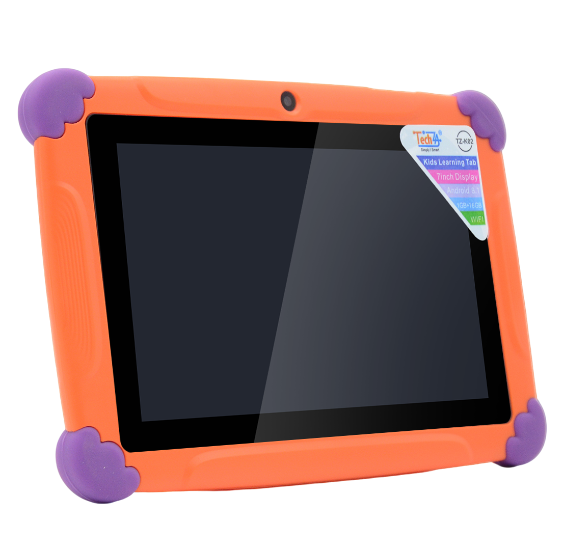 TechZA Kids Tablet 7 inch IPS HD, Android Quad Core 1GB RAM + 16GB