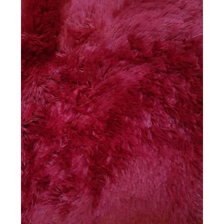 Large Premium Fluffy Carpet Rug Red, Large Red Fluffy Rug